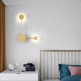 Modish Multi-Point LED Gold Geometric Wall Sconce Image - 4