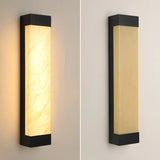 Modish Rectangle Outdoor Wall Light Black Warm Light Image - 10