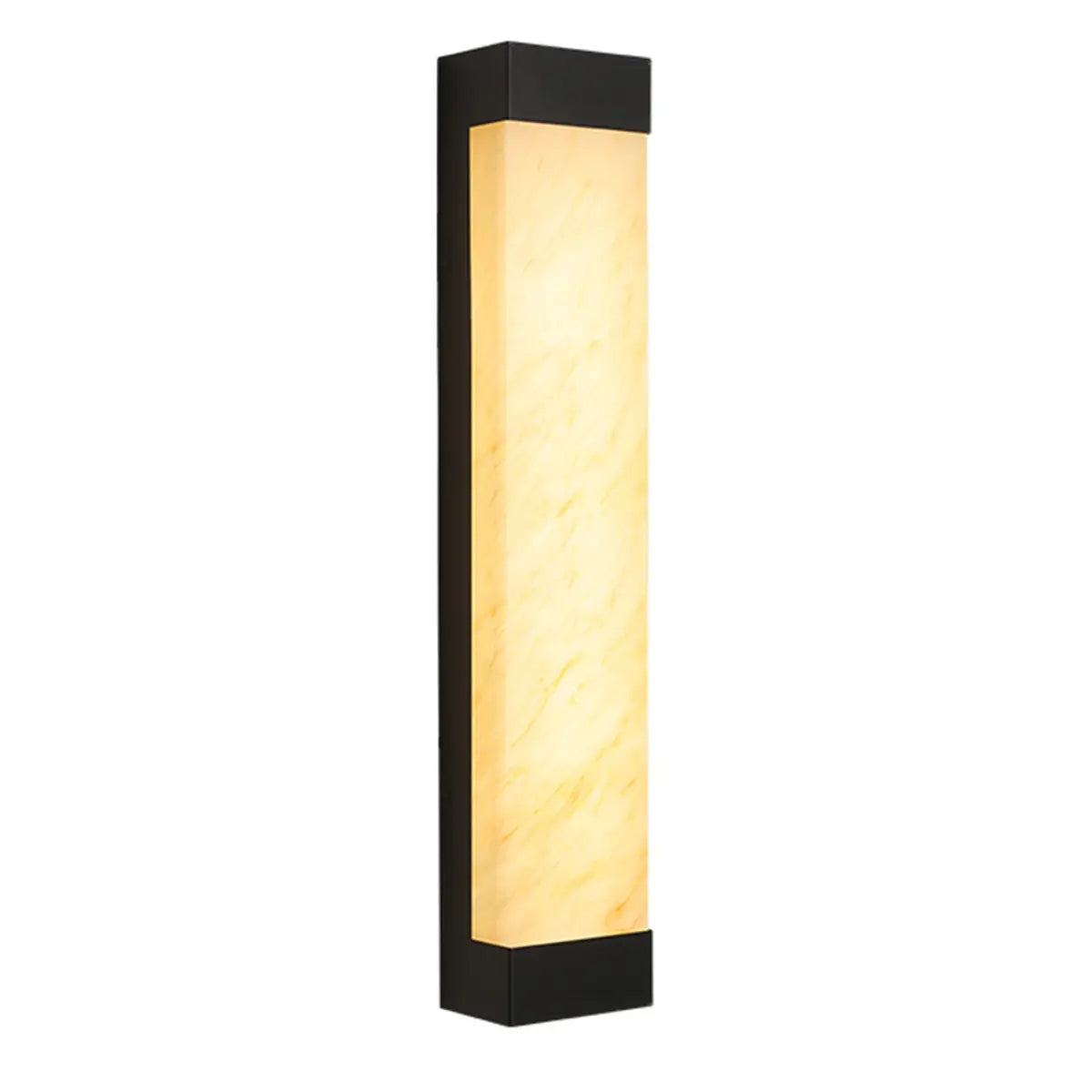 Modish Rectangle Outdoor Wall Light Black Warm Light Image - 11