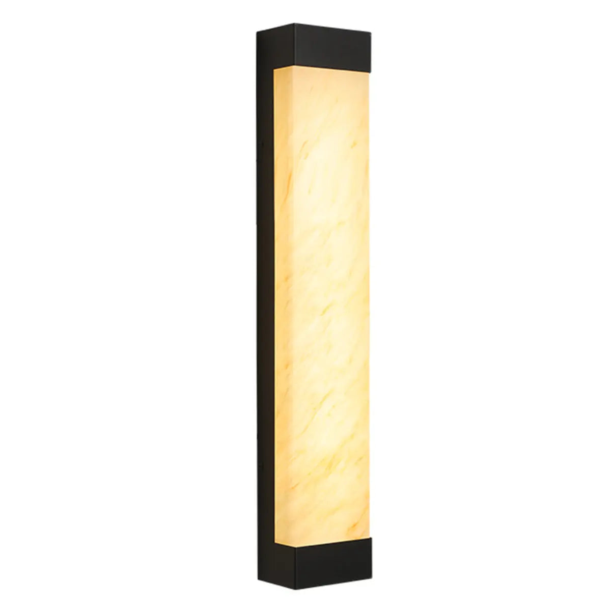 Modish Rectangle Outdoor Wall Light Black Warm Light Image - 13