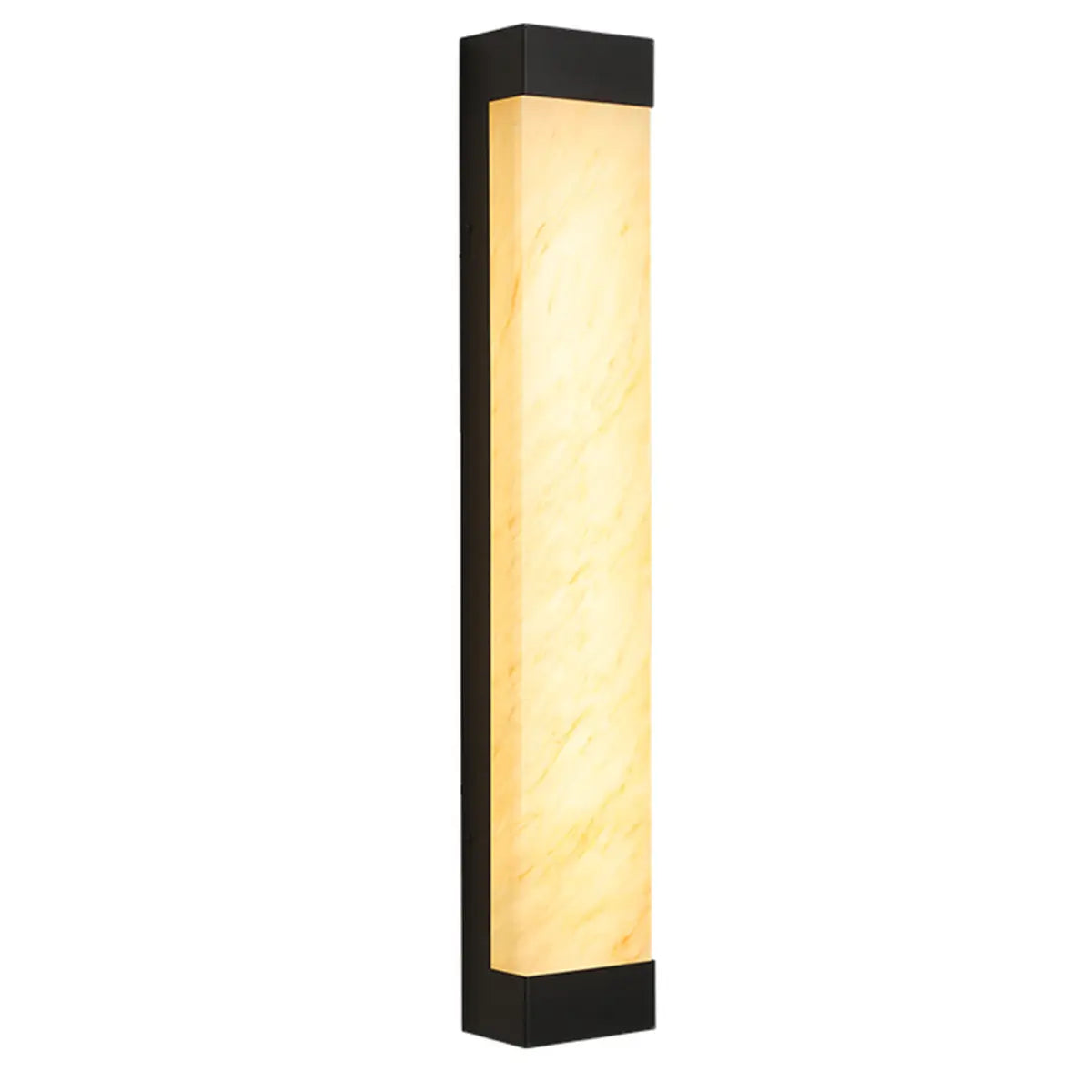 Modish Rectangle Outdoor Wall Light Black Warm Light Image - 15