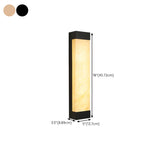 Modish Rectangle Outdoor Wall Light Black Warm Light #size