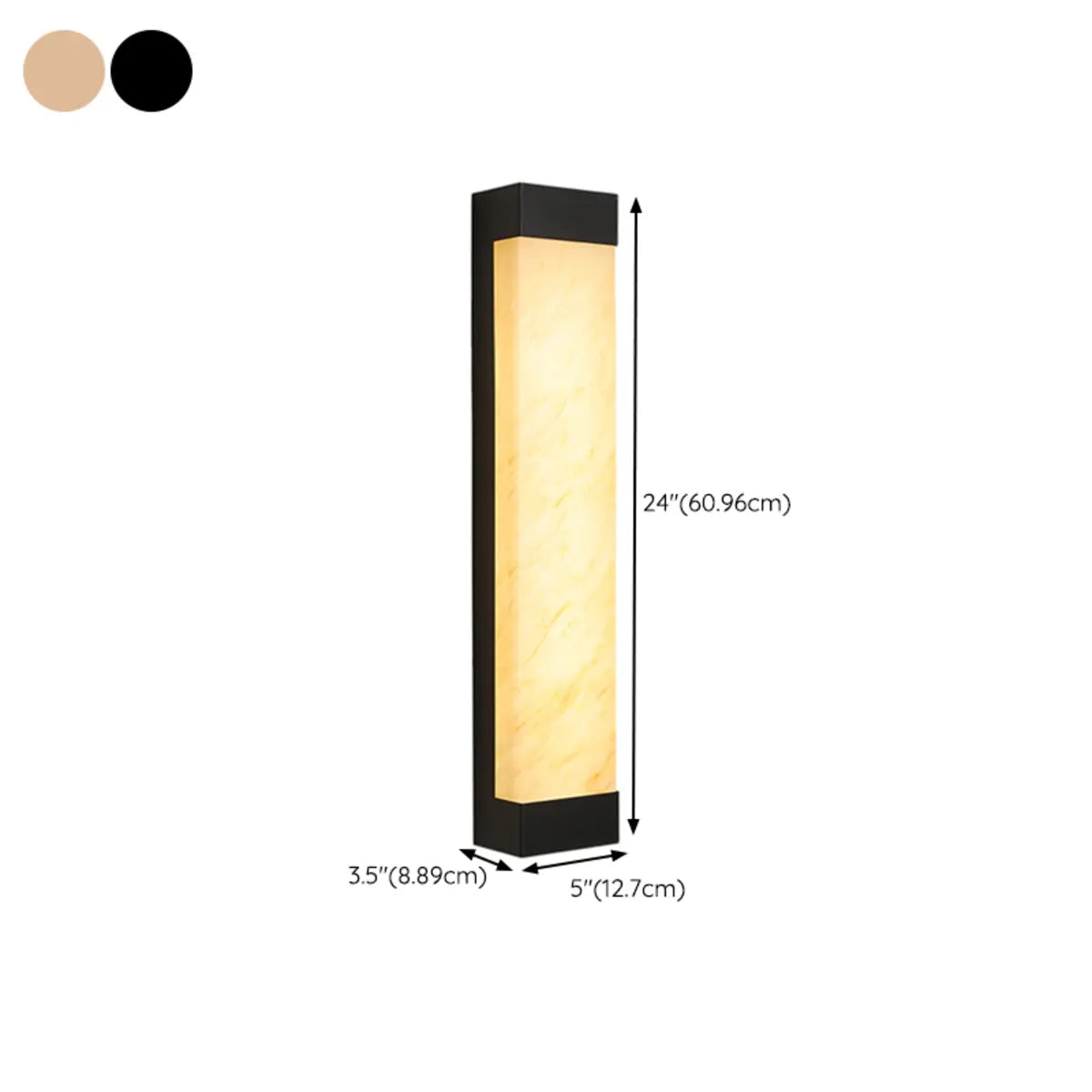 Modish Rectangle Outdoor Wall Light Black Warm Light Image - 18