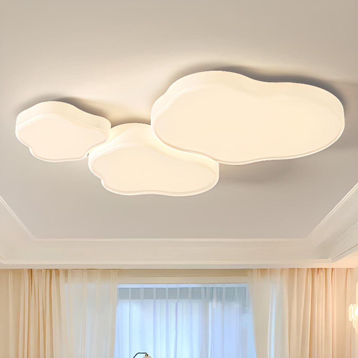 Modish Style LED Flush Mount Light Cloud-Shaped Image - 1