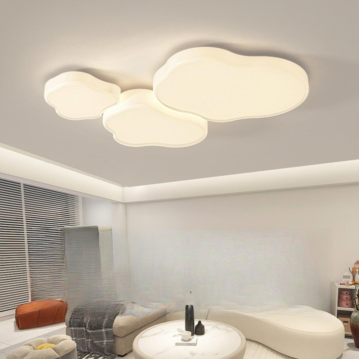 Modish Style LED Flush Mount Light Cloud-Shaped Image - 15