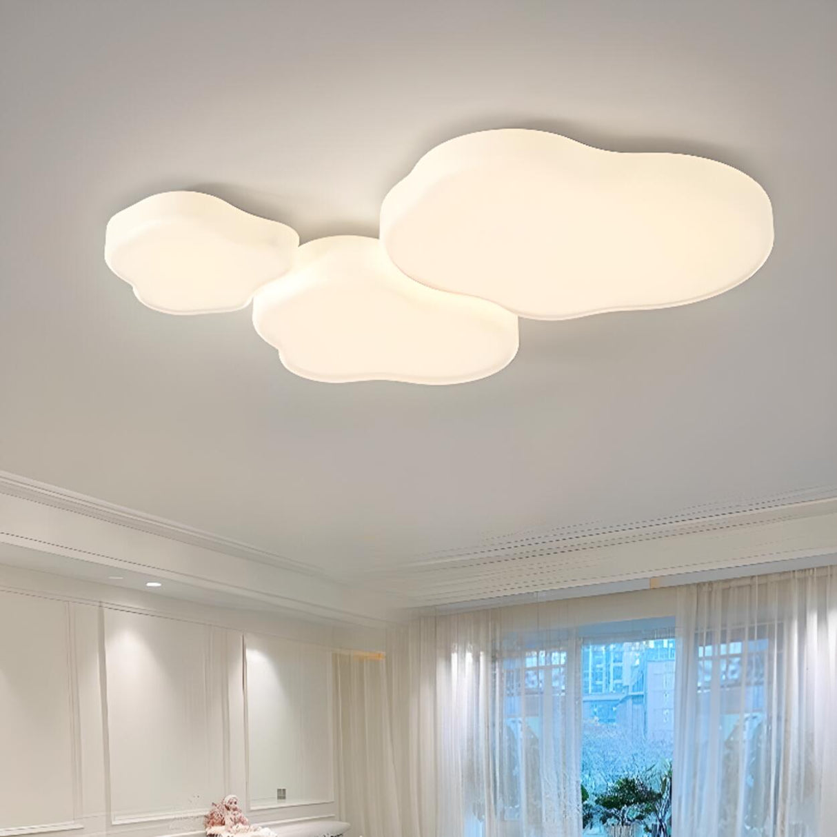 Modish Style LED Flush Mount Light Cloud-Shaped Image - 4