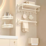 Modish Towel Rack Storage Metal Bathroom Hardware Set Image - 11