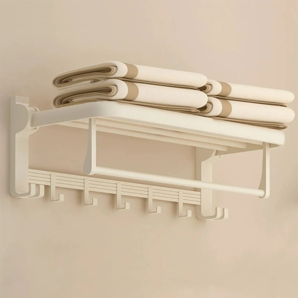 Modish Towel Rack Storage Metal Bathroom Hardware Set Image - 2