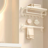 Modish Towel Rack Storage Metal Bathroom Hardware Set Image - 4