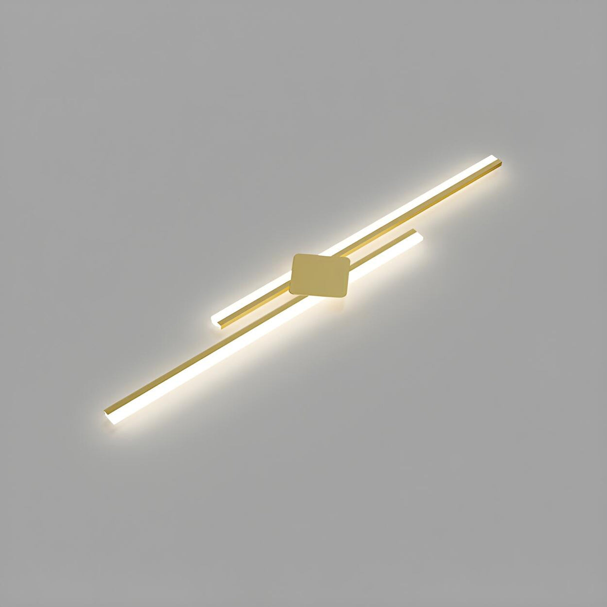 Modish Two Black Linear LED Flush Mount Ceiling Light Image - 10