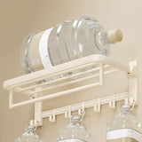 Modish White Bathroom Hardware Set with Storage Racks Image - 7