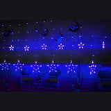 Modish White Christmas Star Curtain String Lights Image - 8