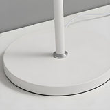 Modish White Floral Modern Curved Bedroom Floor Lamp Image - 6