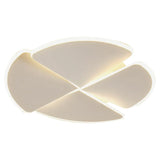 Modish White Four Sector LED Flush Mount Ceiling Light Image - 5