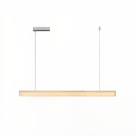 Modish White Rectangular Kitchen Island Pendant Light Image - 2