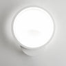 Modish White Round Metal Bedside Wall Sconce Light Image - 6