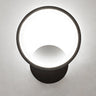 Modish White Round Metal Bedside Wall Sconce Light Image - 8