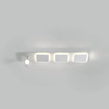 Modish White Track LED Flush Mount Ceiling Lamp 5-Light Image - 15