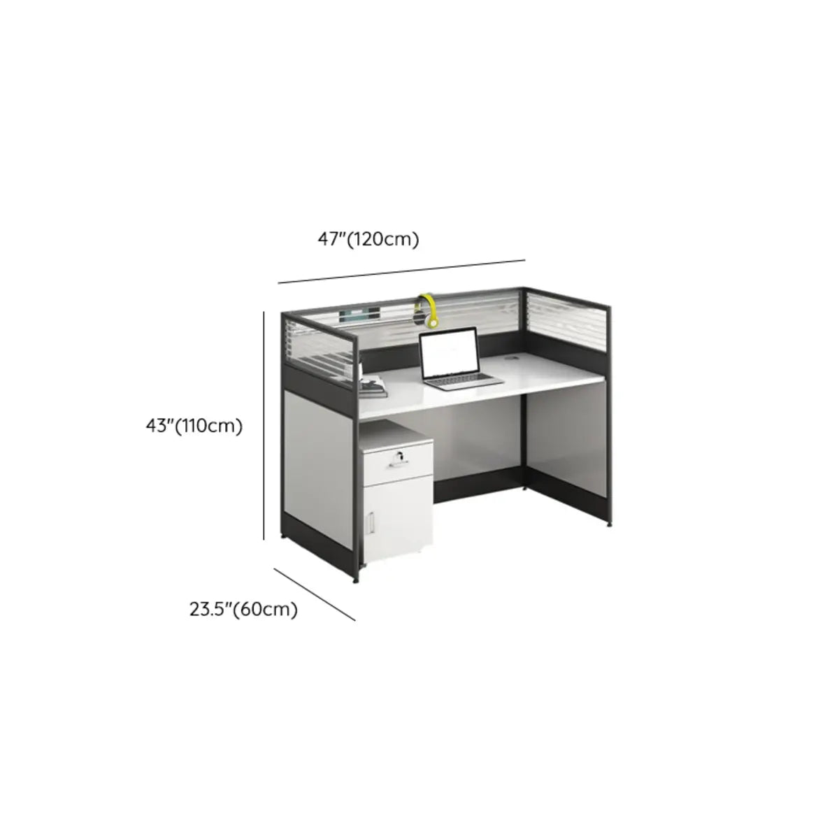 Modular Rectangular Wood Gray Large Storage Office Desk Set Image - 37