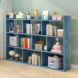 Modular White Wood Open Back 3-Shelf Display Bookcase Image - 2