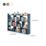 Modular White Wood Open Back 3-Shelf Display Bookcase Image - 22