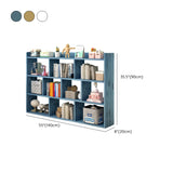 Modular White Wood Open Back 3-Shelf Display Bookcase Image - 23