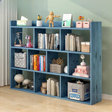 Modular White Wood Open Back 3-Shelf Display Bookcase Image - 4