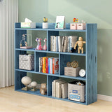 Modular White Wood Open Back 3-Shelf Display Bookcase Image - 5