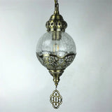 Moroccan Bronze Globe Lantern Restaurant Pendant Light Image - 11