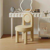 Multi-Color Circular Upholstered Solid Color Vanity Stool Image - 11