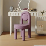 Multi-Color Circular Upholstered Solid Color Vanity Stool Image - 12