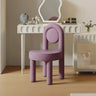 Multi-Color Circular Upholstered Solid Color Vanity Stool Image - 12