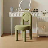 Multi-Color Circular Upholstered Solid Color Vanity Stool Image - 13