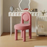 Multi-Color Circular Upholstered Solid Color Vanity Stool Image - 14