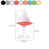 Multi-color Contemporary Tulip Armless Office Chair Image - 29