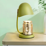 Multi-Color Egg Shape Metal Curved Bedside Table Lamp Image - 4