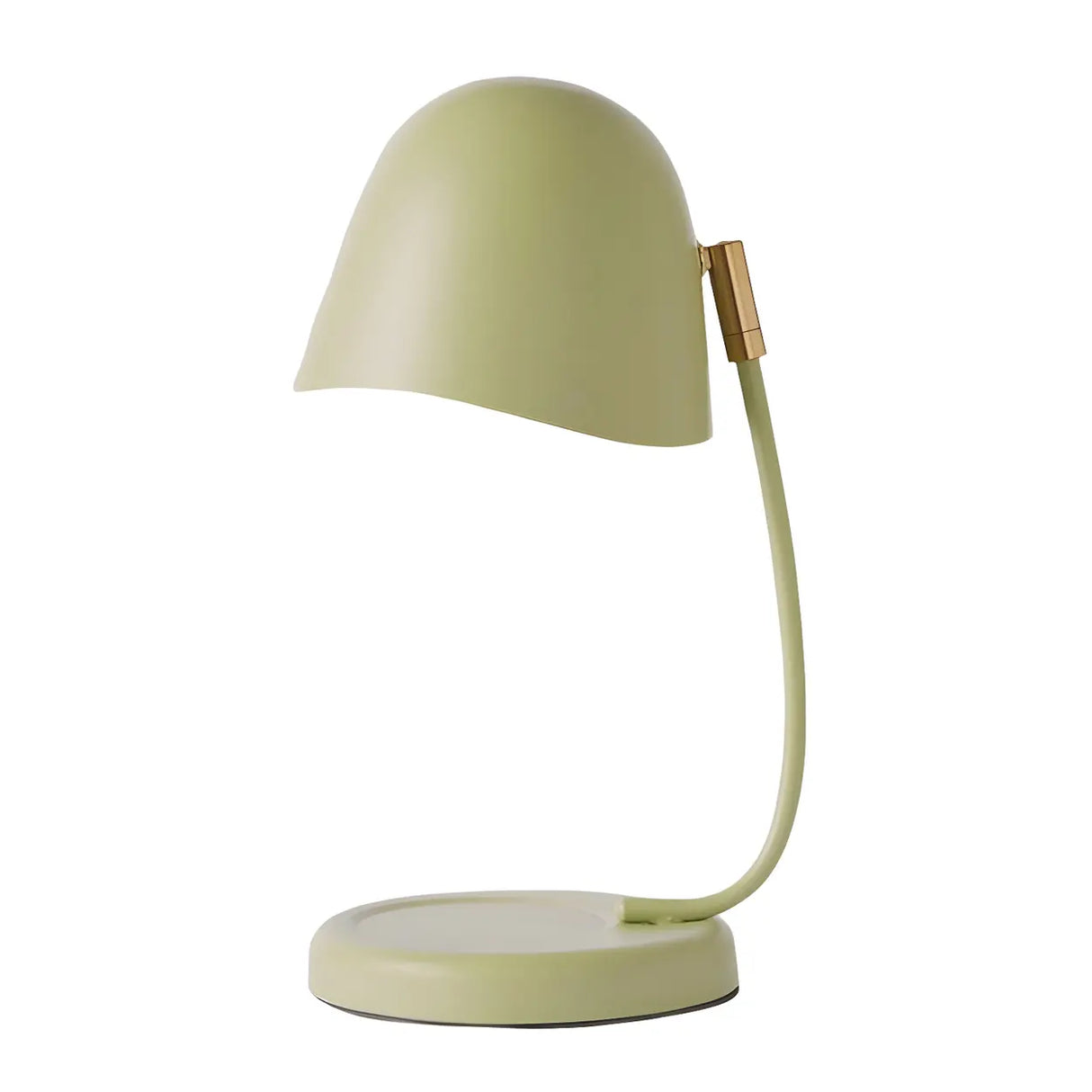 Multi-Color Egg Shape Metal Curved Bedside Table Lamp Image - 5