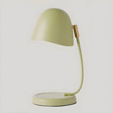 Multi-Color Egg Shape Metal Curved Bedside Table Lamp Image - 8