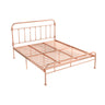 Multi-Color Headboard Metal Gold Open-Frame King Bed Image - 10