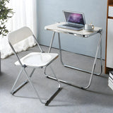 Multi-Color Modern Metal Ergonomic Folding Office Chair Image - 3