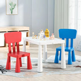 Multi-Color Toddler Play Table Chair Set with Two Seats Image - 1