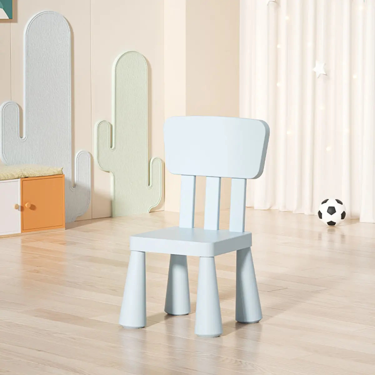 Multi-Color Toddler Play Table Chair Set with Two Seats Image - 4