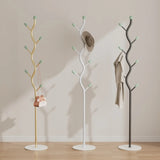 Multi-Color Tree Metal Hooks Freestanding Coat Rack Image - 1