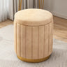 Multi-Color Velvet Drum Upholstered Metal Vanity Stool Image - 12