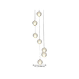 Multi-Globe Cluster Clear Glass Crystal Pendant Light  Image - 12