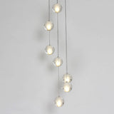 Multi-Globe Cluster Clear Glass Crystal Pendant Light  Image - 4