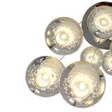 Multi-Globe Cluster Clear Glass Crystal Pendant Light  Image - 7