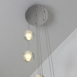 Multi-Globe Cluster Clear Glass Crystal Pendant Light  Image - 9