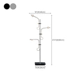 Multi-Light Adjustable Modern Gold Branch Floor Lamp #size