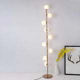 Multi-Light Globe Gold Metal Living Room Floor Lamp Image - 1